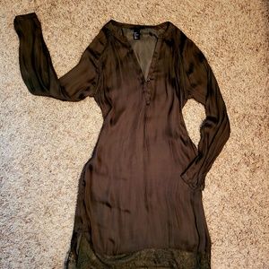 Flowy brownish/green dress